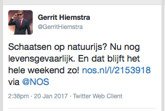Gerrit Hiemstra tweet